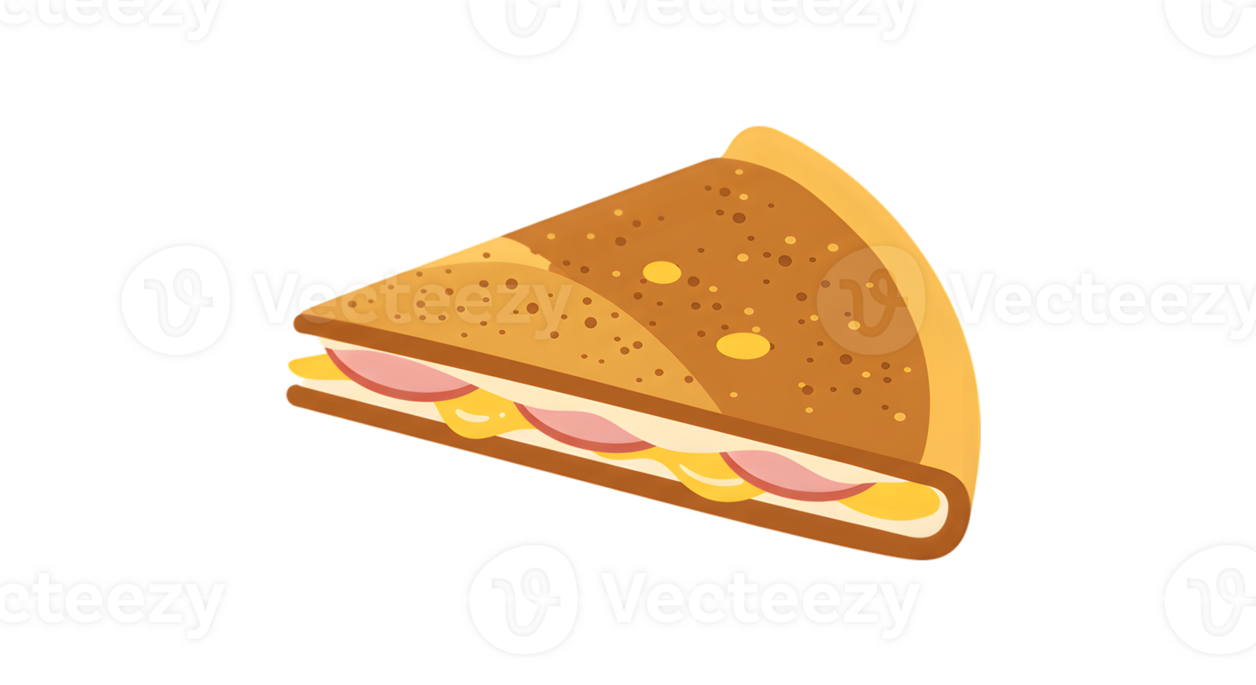 Savory Triangle Sandwich Illustration png