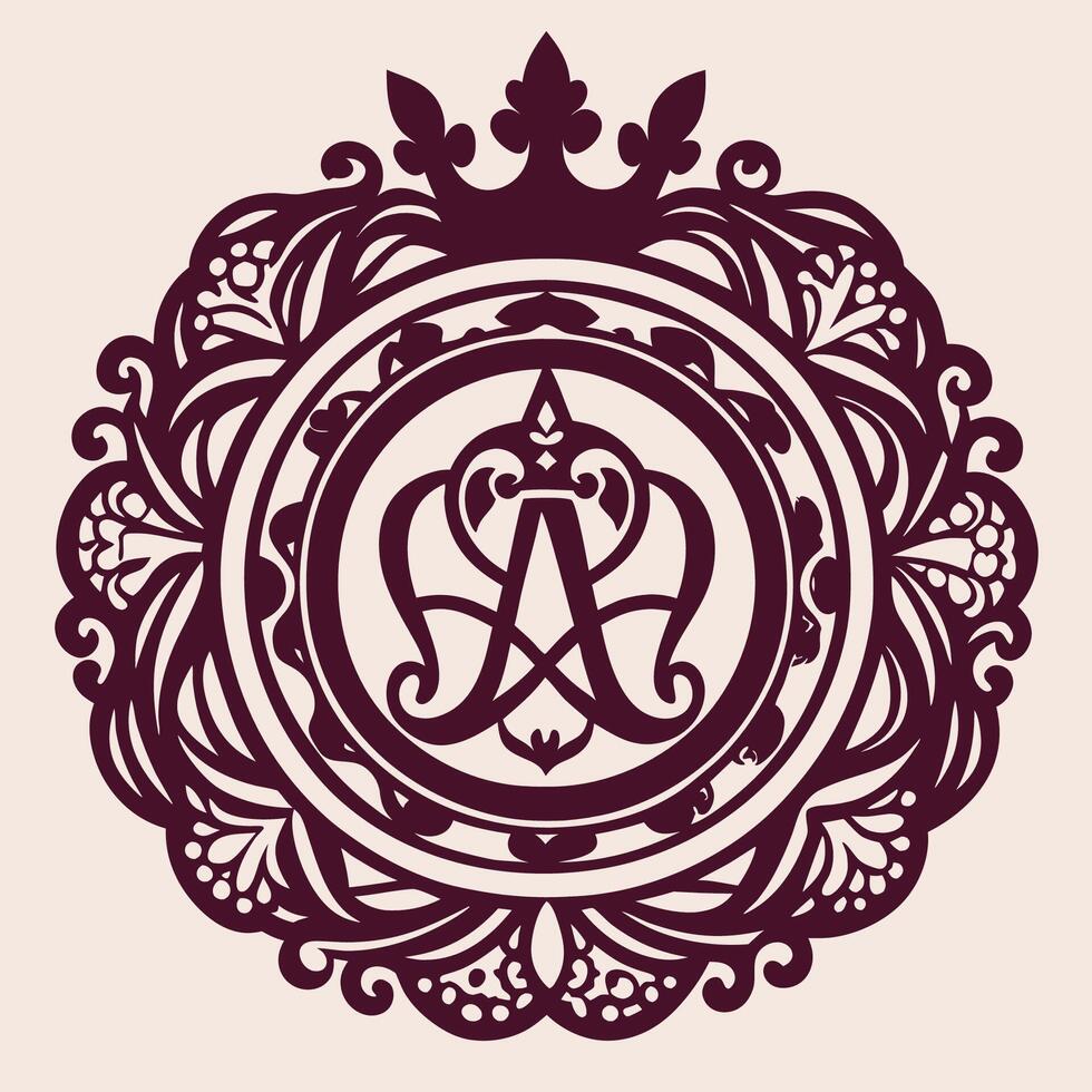 Elegant Set of Luxury Monogram Letters with Ornate Flourishes and Intricate Details vector