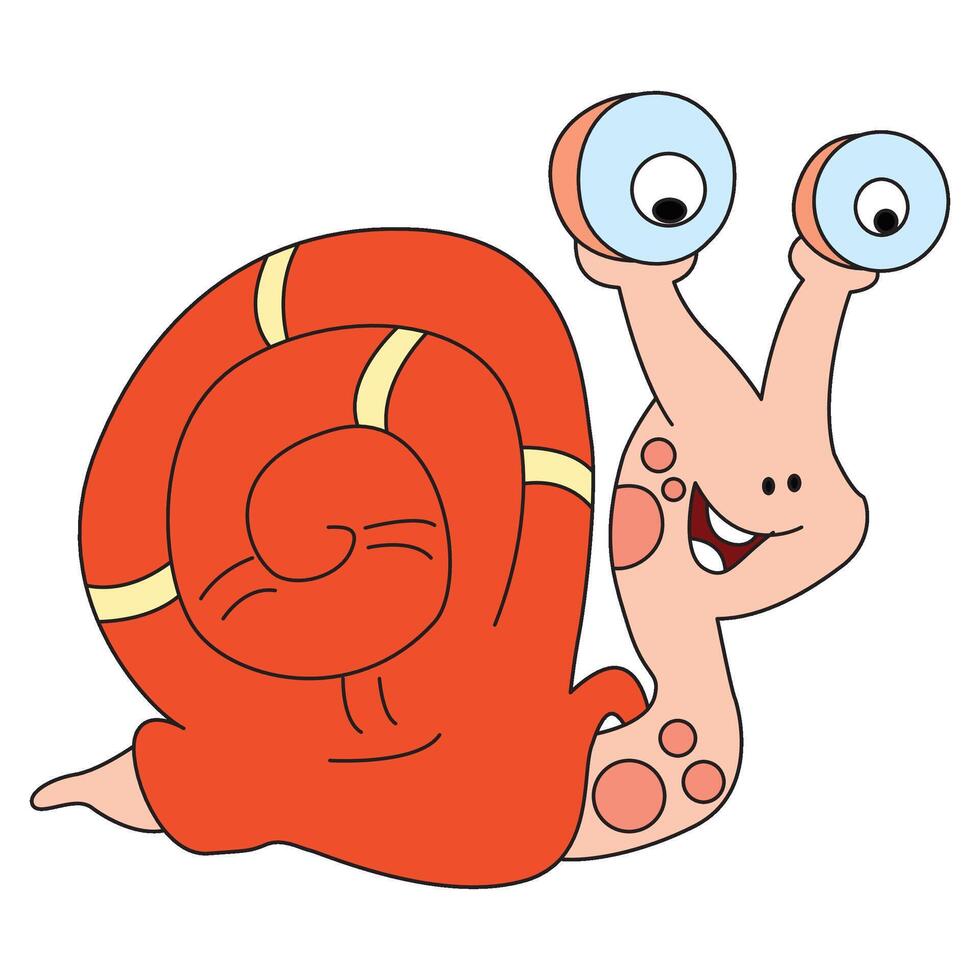A snail animal illustration vector