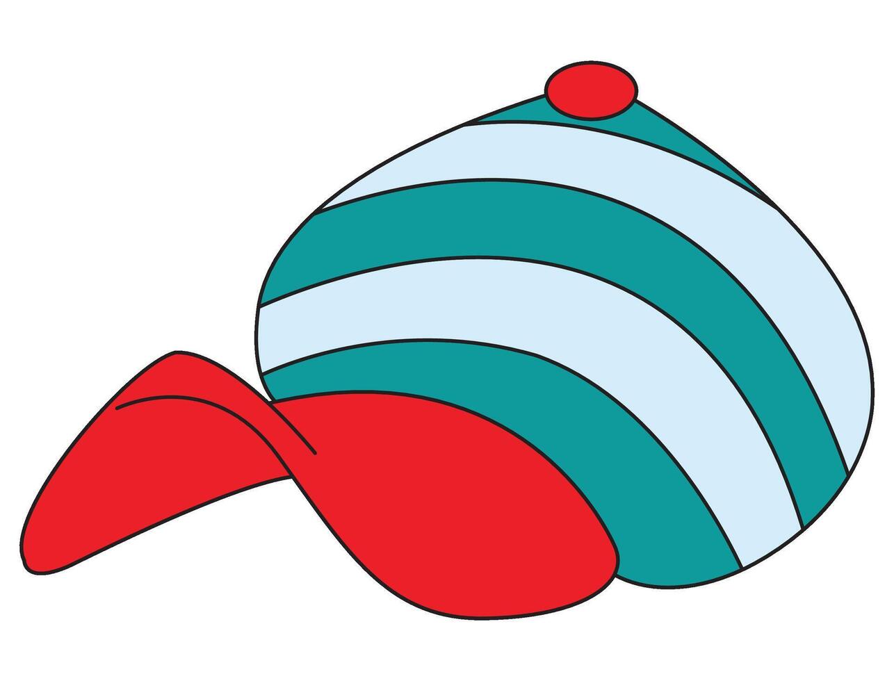 A cap cartoon vector