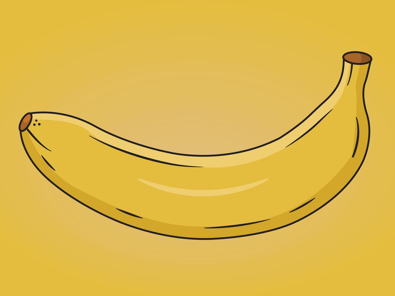 Banana Flat Design Fruit Icon, Cartoon bananas. Peel banana, yellow fruit and bunch of bananas. vector