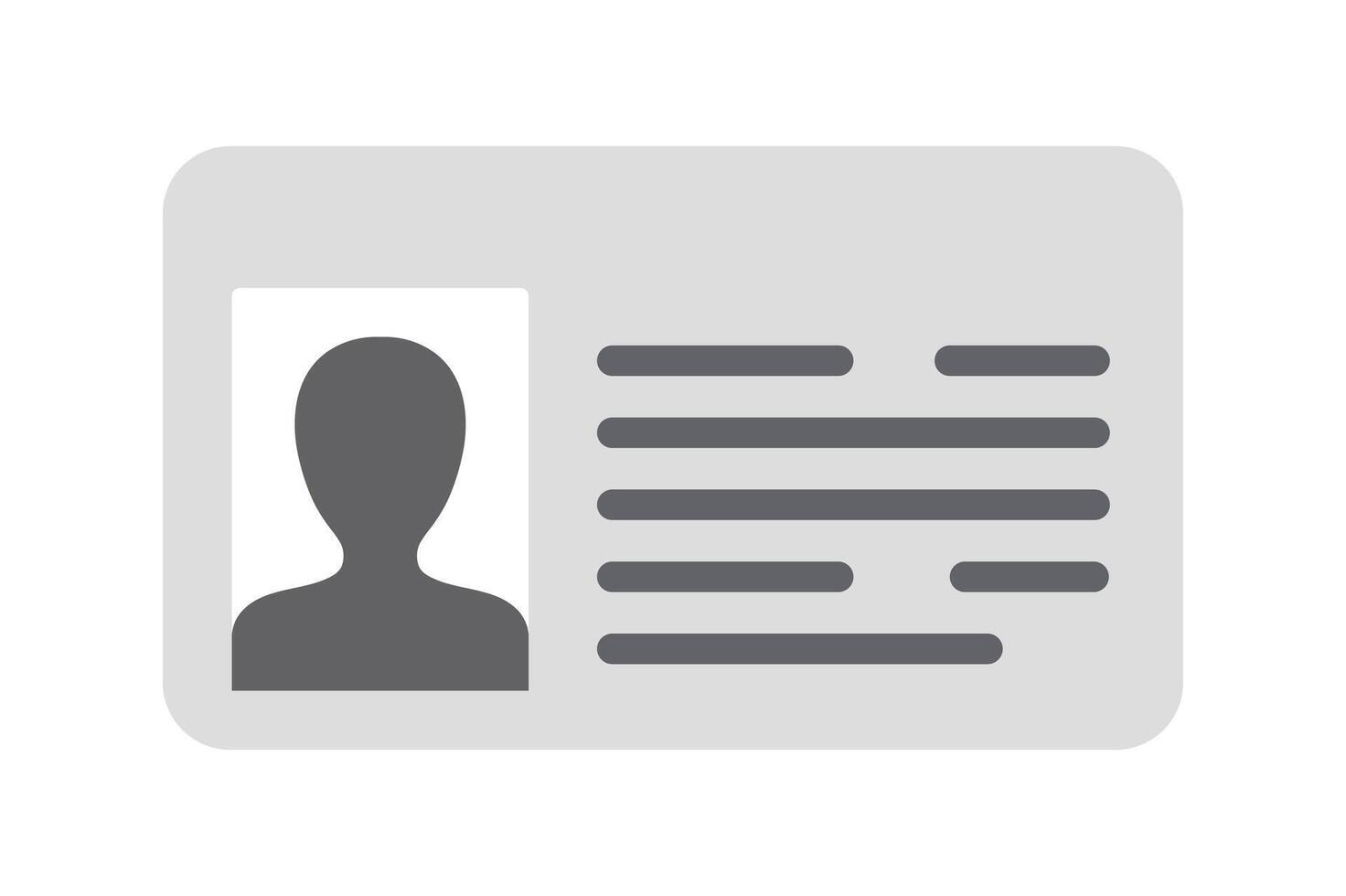 Security Access ID Card Icon, id card icon illustration, employee id badge icon, office staff id card , digital identity card symbol vector
