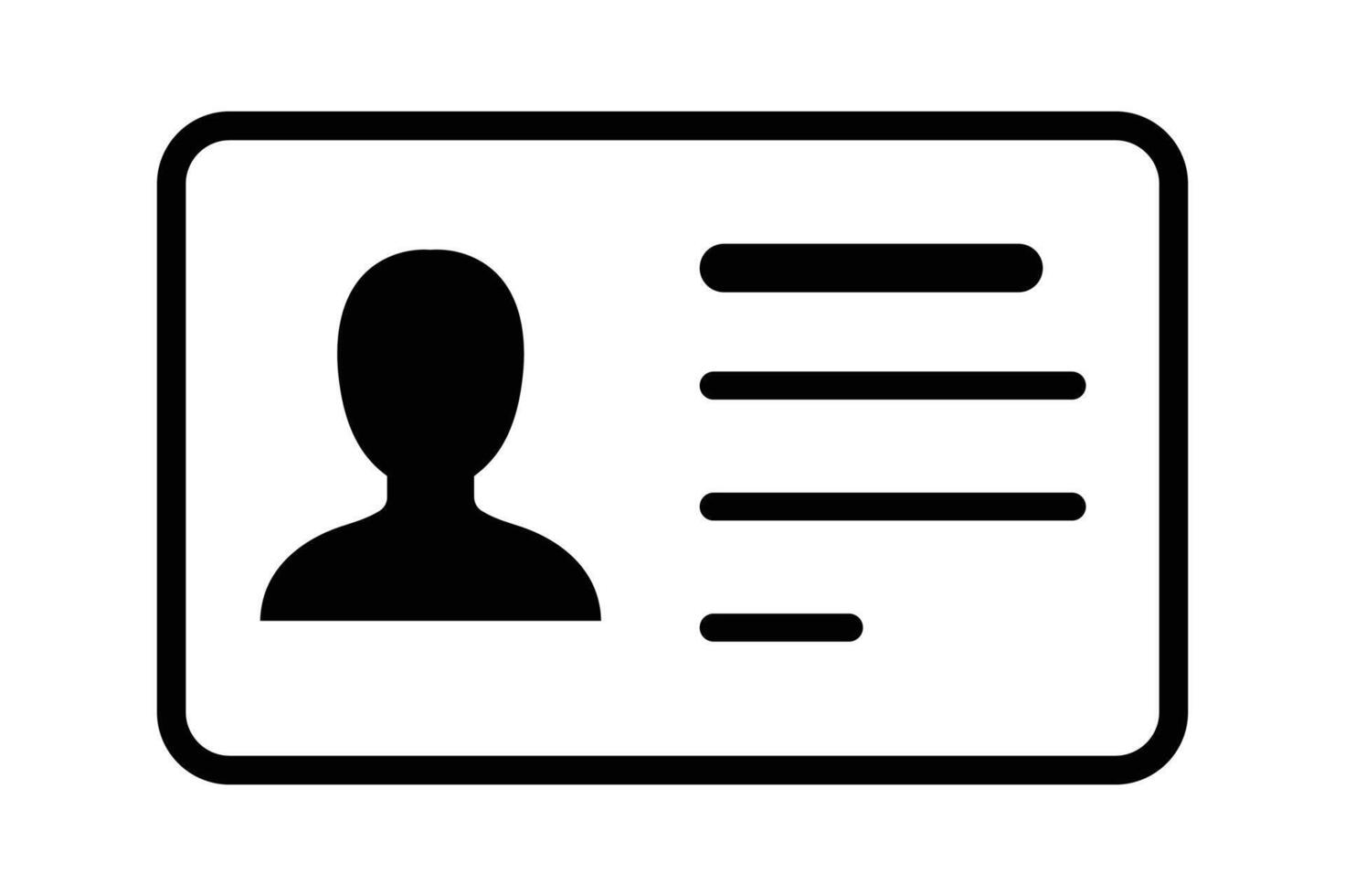 Digital ID Card Icon , id card icon illustration, employee id badge icon, office staff id card , digital identity card symbol vector