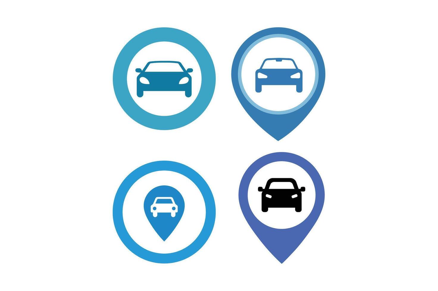 Car Parking Pinpoint Icon Collections, car parking location icon, pinpoint vehicle parking icon, pinpoint car parking symbol, vehicle spot locator icon vector