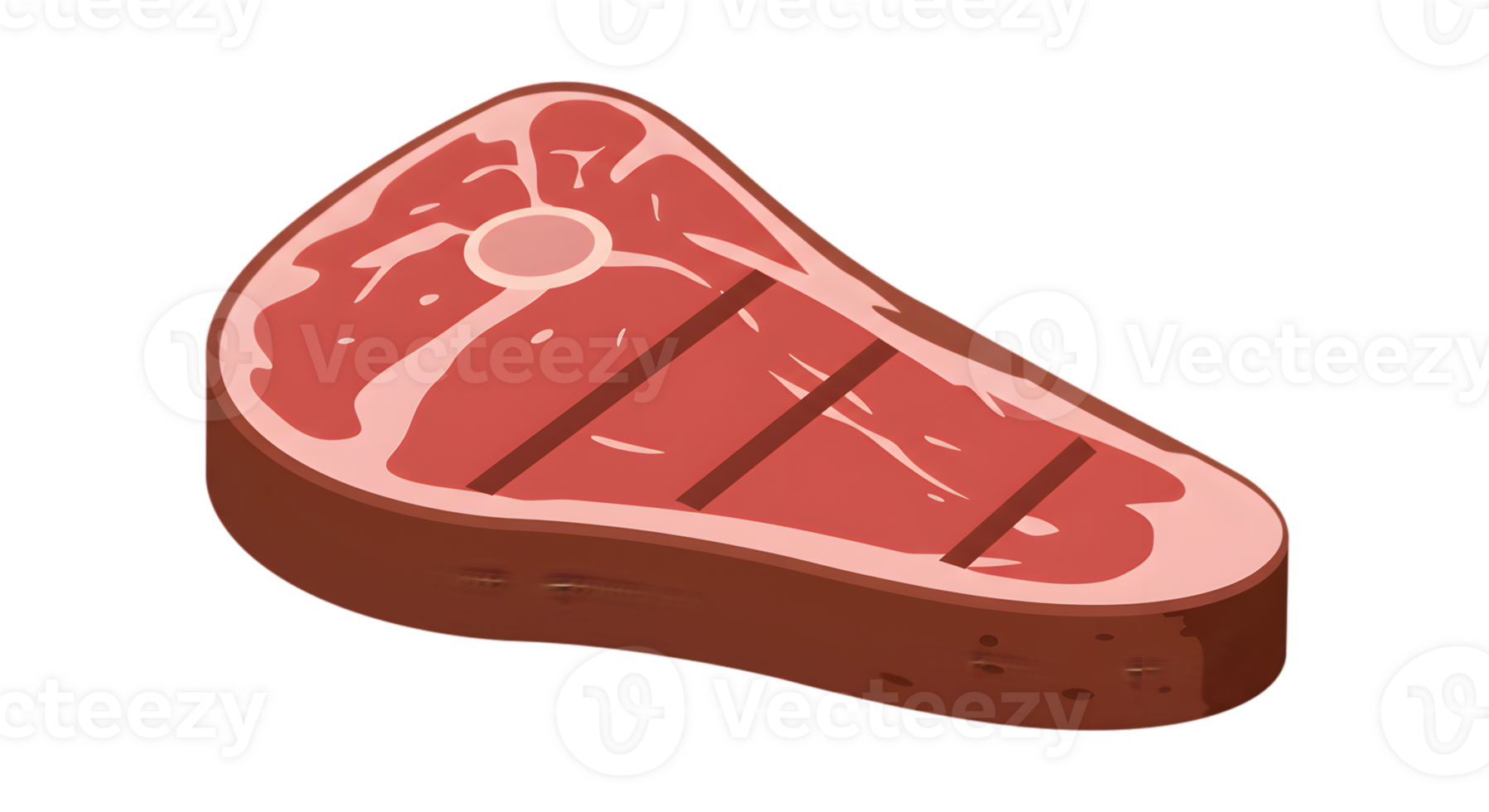 Isometric Grilled Steak Slice png