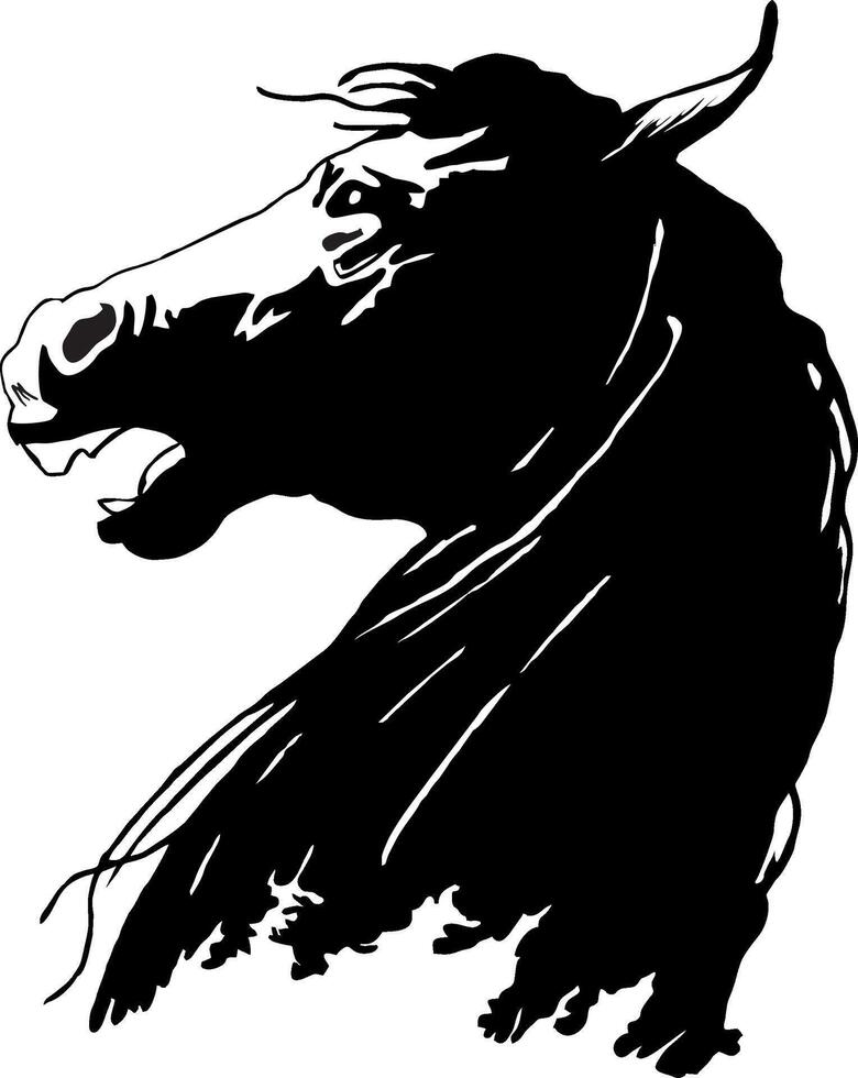 the head of a horse vector