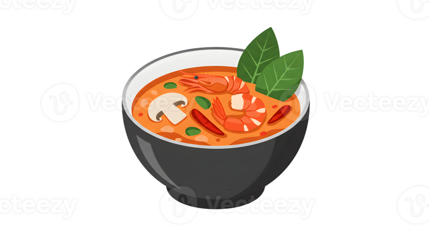 Pixel Art Tom Yum Soup In Bowl png