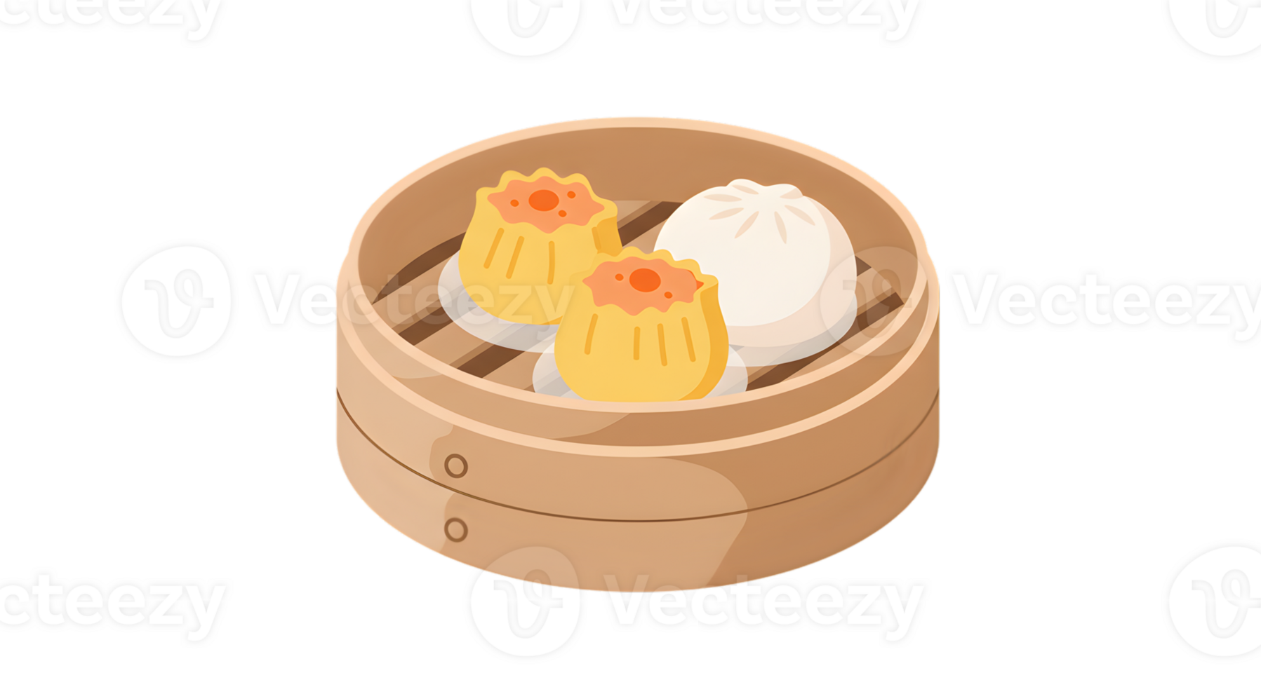 Pixel Art Illustration Of Steamed Dim Sum In Wooden Steamer png