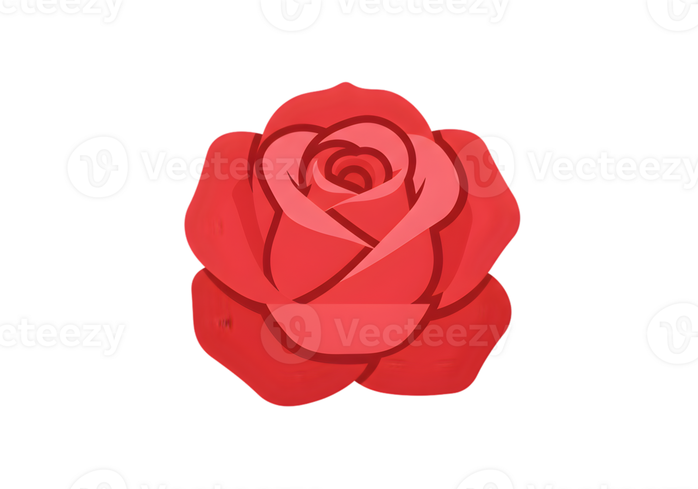 Detailed Illustration Of Red Rose png