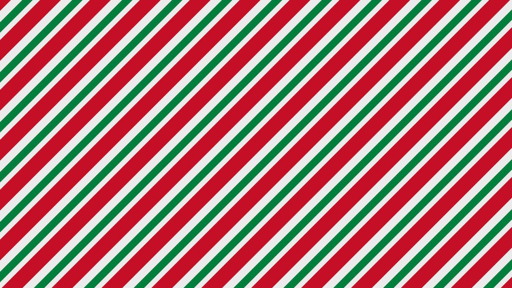 Gift wrapping paper red and green diagonal stripes background vector