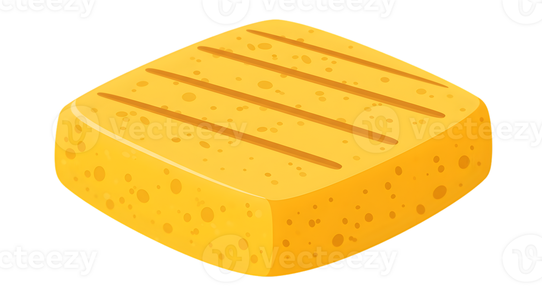 Illustrative Yellow Square Sponge png