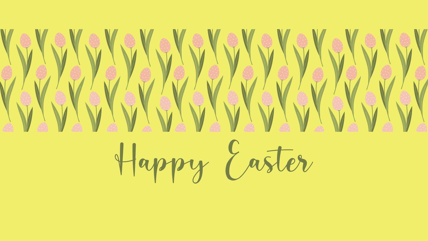 Happy Easter sale banner, greeting card. Trendy design with typography vector