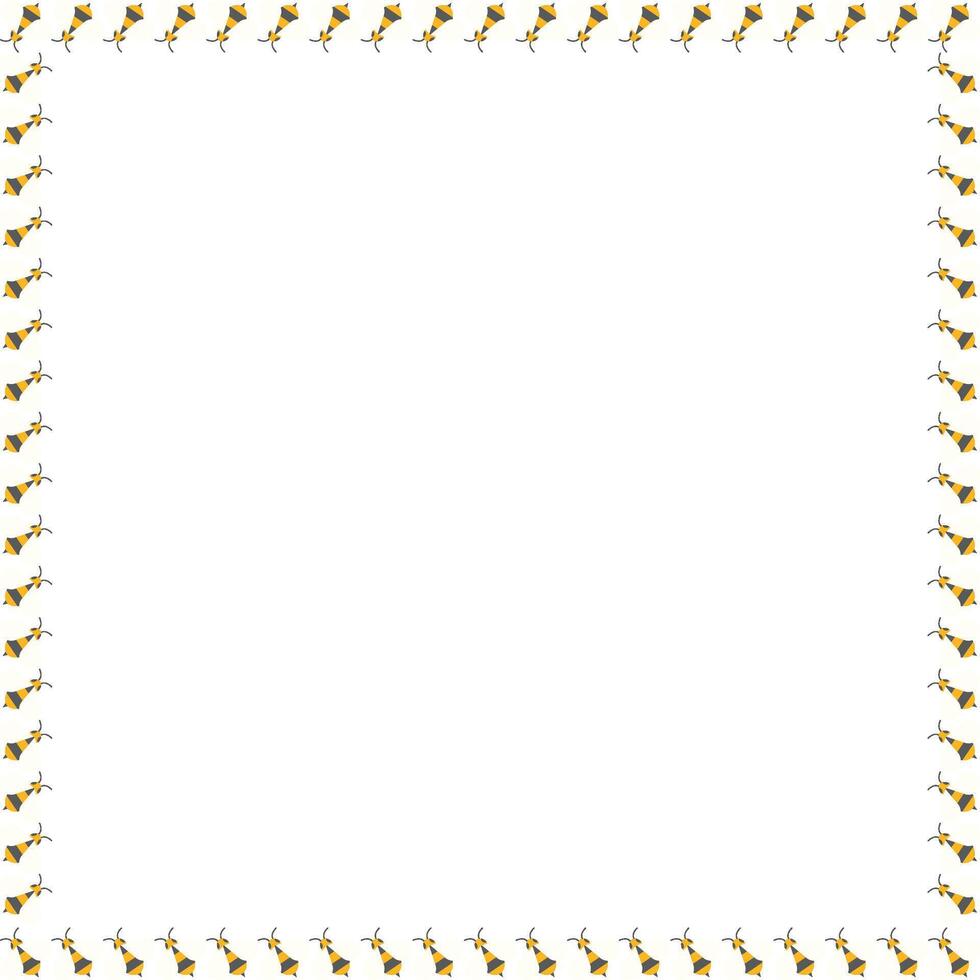 Honeybee frame. Cute honey Bee spring insect. Frame with empty space for your text vector