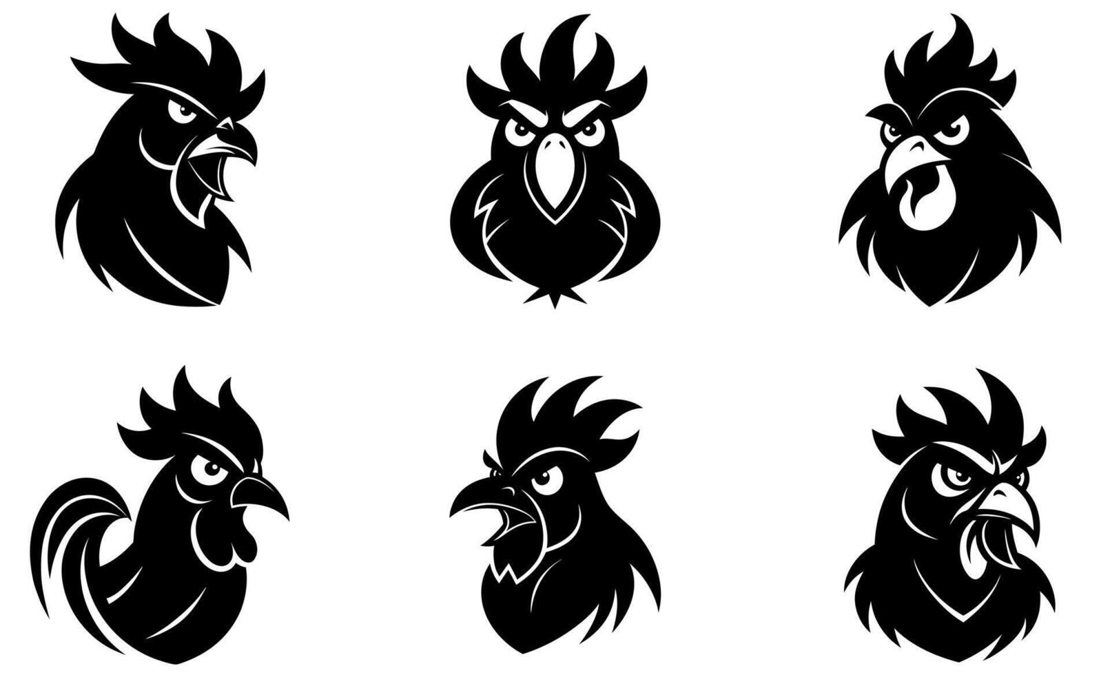 Angry Rooster Mascot design vector