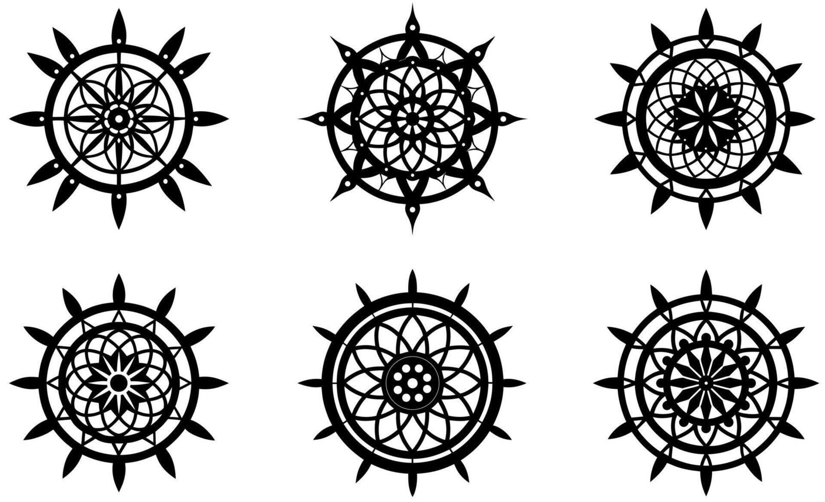 Six Dreamcatcher Designs in Graphics vector