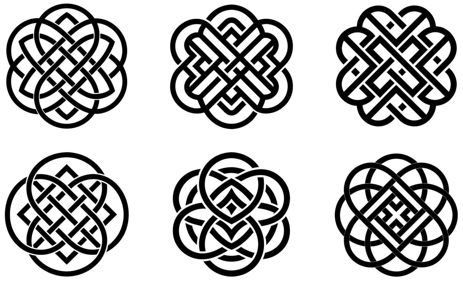 Intricate Celtic Knotwork Designs vector