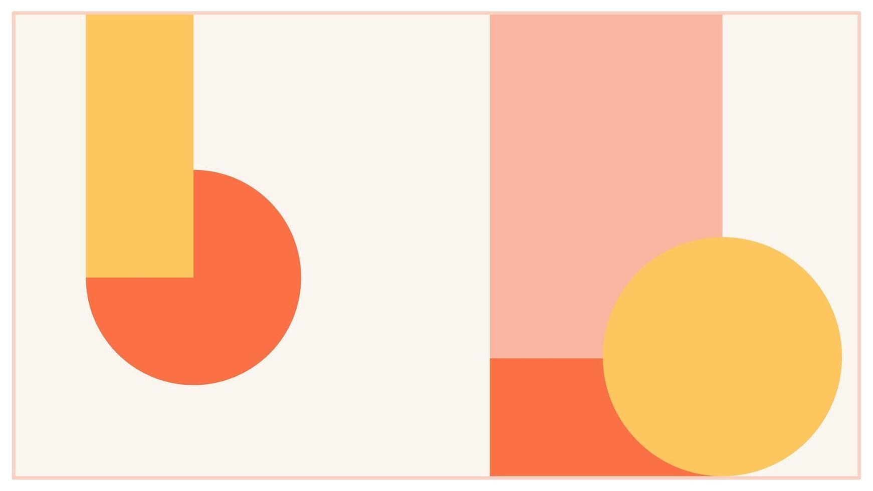 Abstract Geometry with a Playful Modern Twist vector