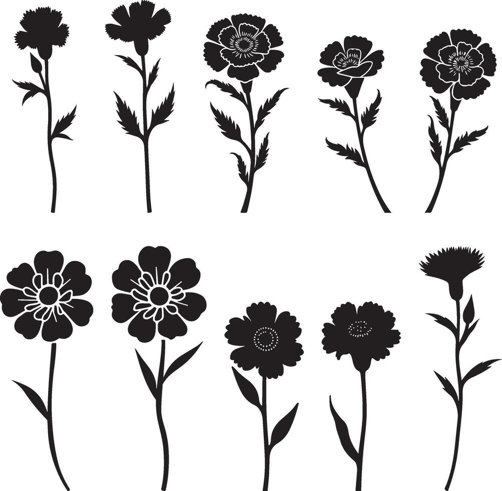 Minimalist Floral Vectors for DIY Projects