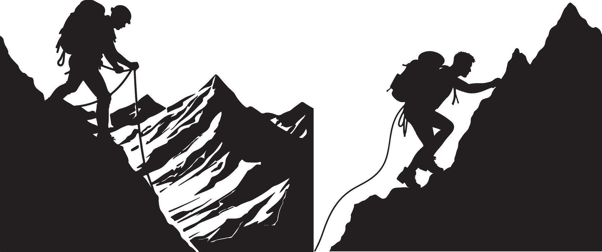 The Ultimate Guide to Mountain Climbing vector