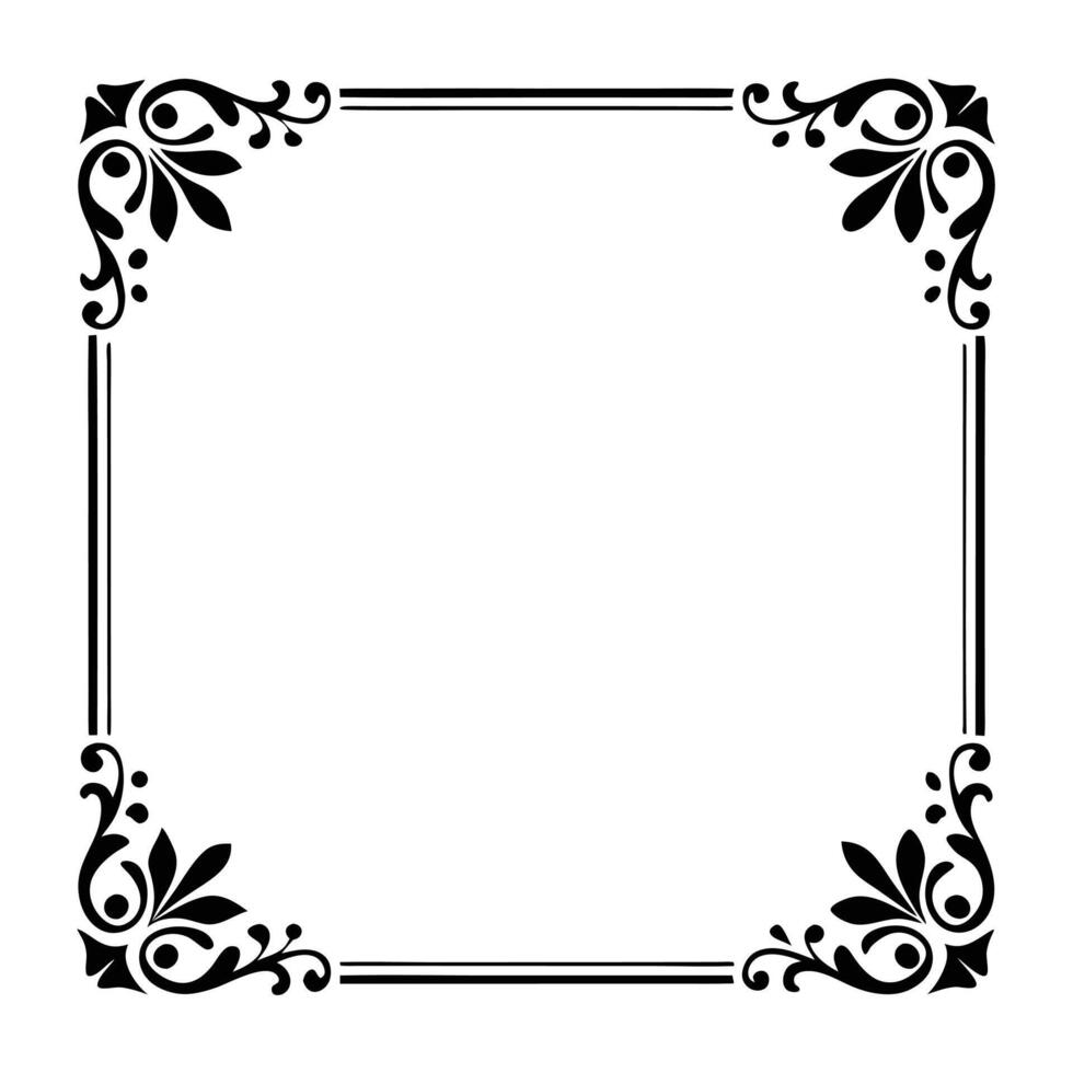 Decorative Square Frame design. vector