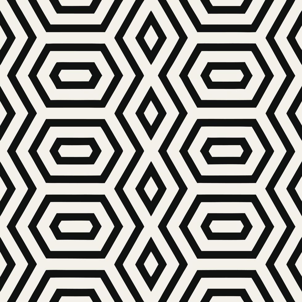 Black White Abstract design. vector