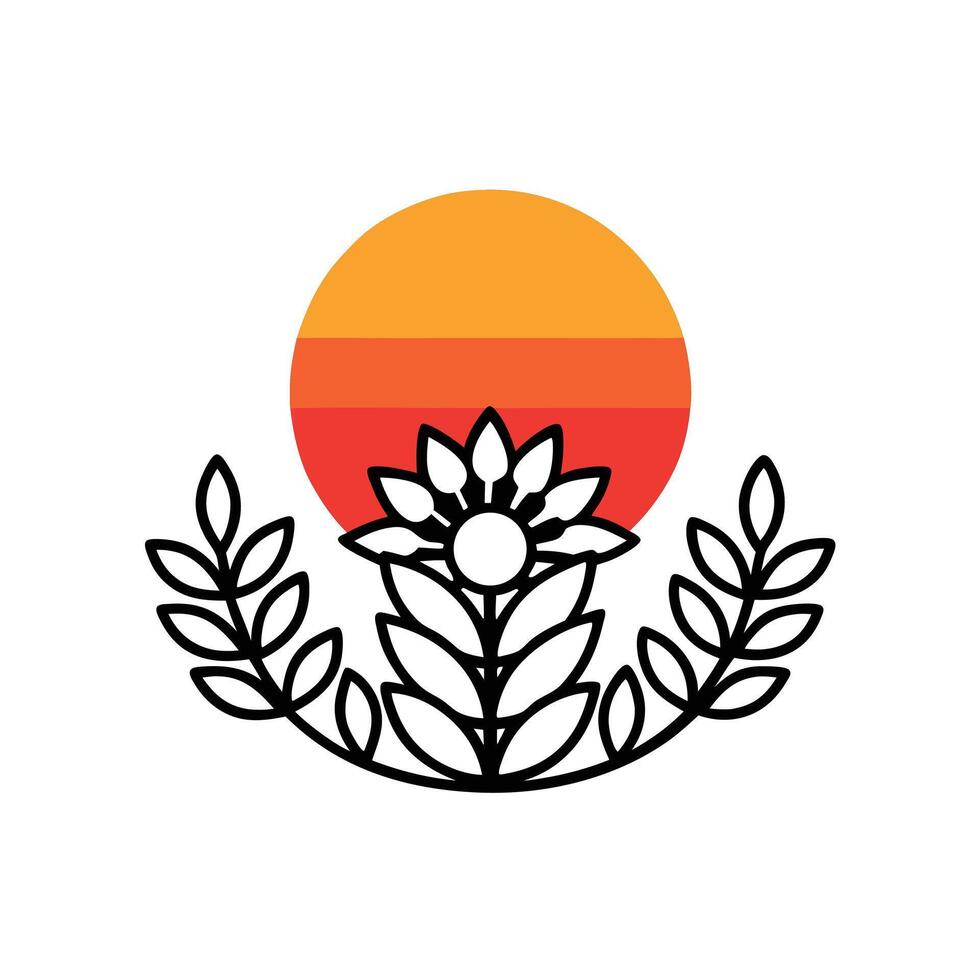 Elegant Flower Logo Concepts design. vector