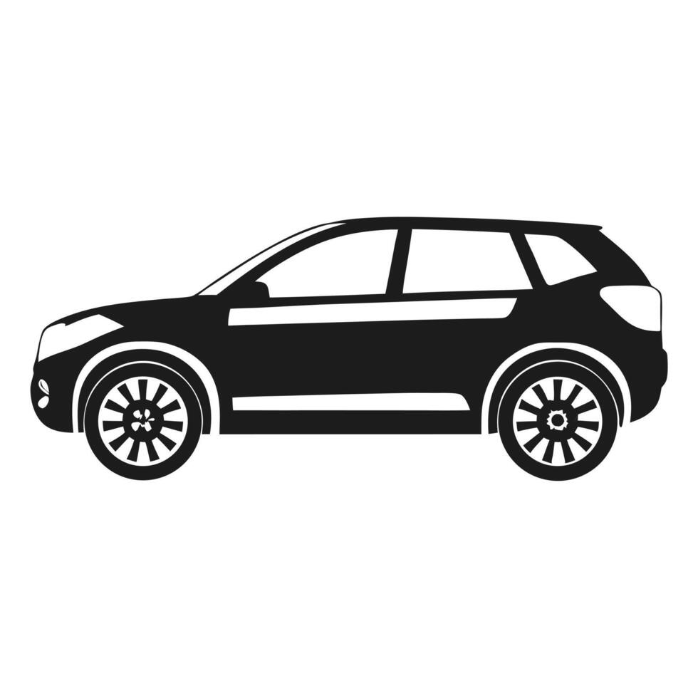 Modern suv vehicle illustration for transport and car service branding vector