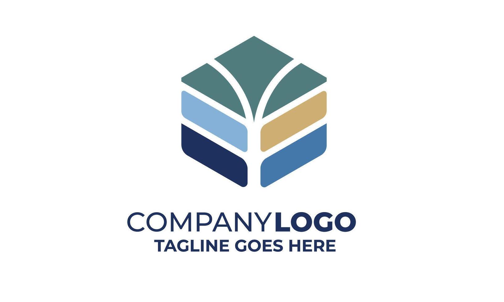 Colorful Hexagon Logo with Vibrant Geometry Bold Visuals and a Contemporary Edge vector