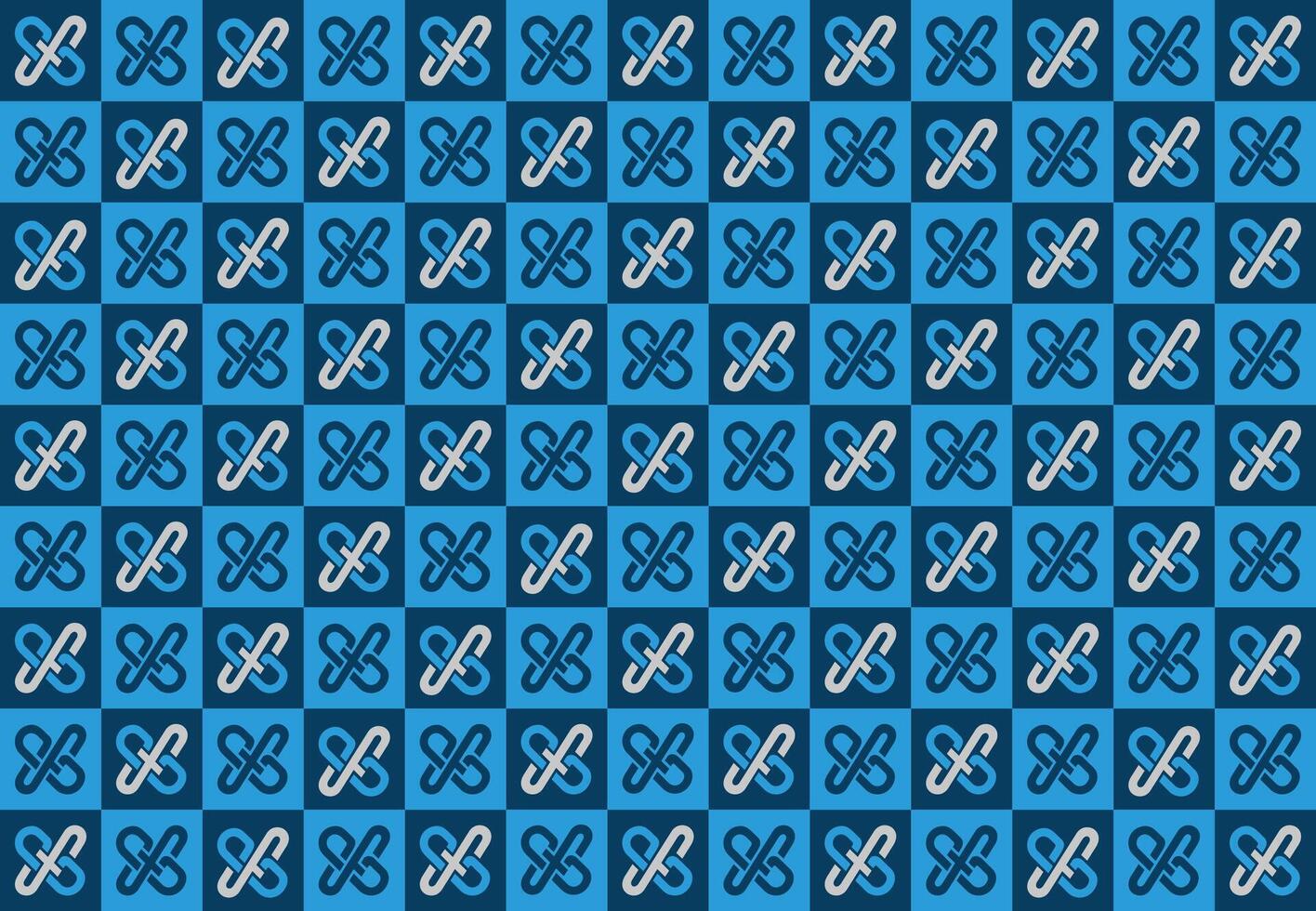 Blue Pattern Wrapping Paper design vector