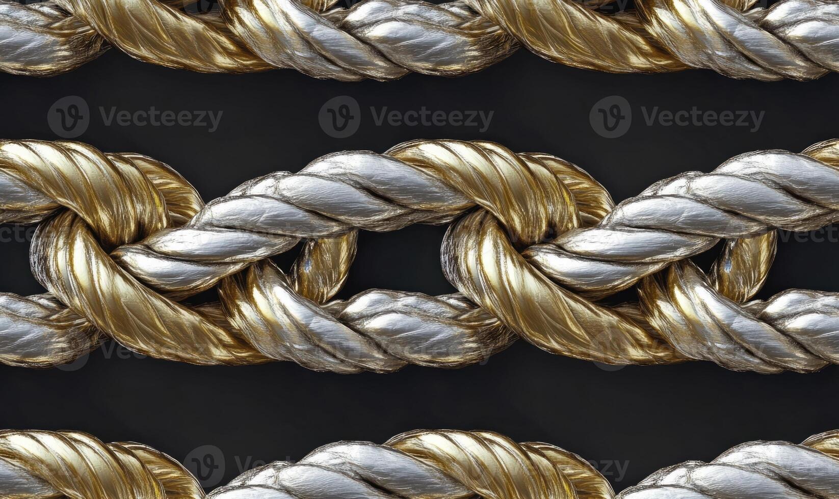 A gold and silver rope is shown in the image photo