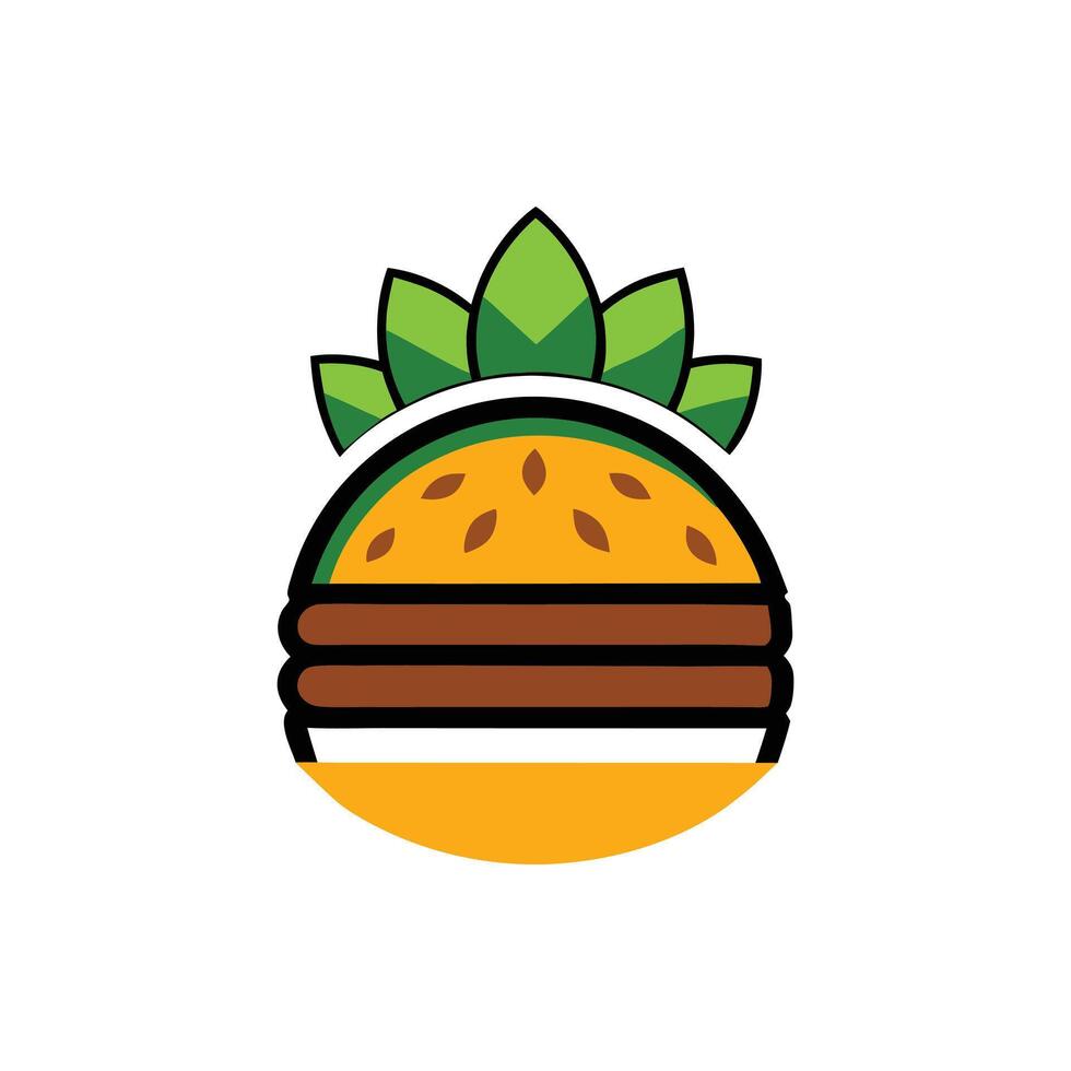 Illustration of sandwiches with cheese and tomato and a hamburger with salad vector