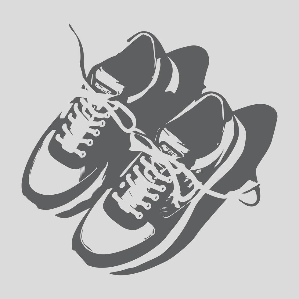 illustration of shoes vector