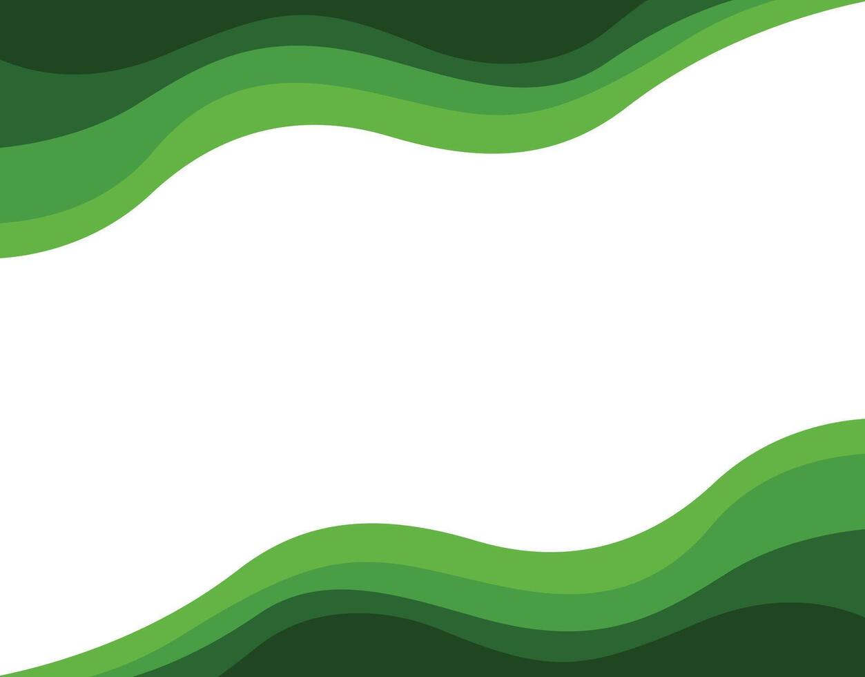 abstract green wave with white background. modern green wave vector