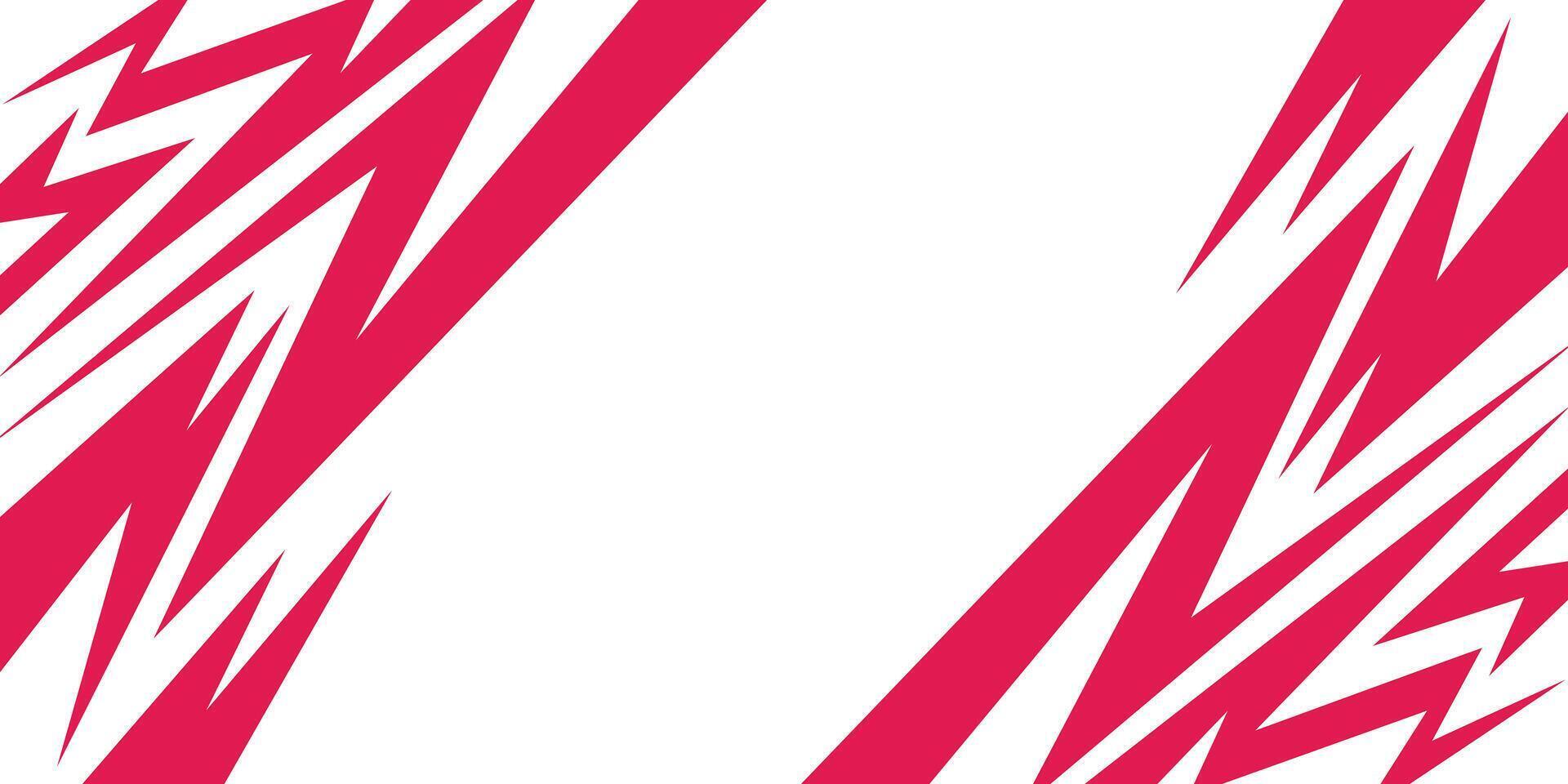 Abstract background with red jagged lines pattern and with some copy space vector