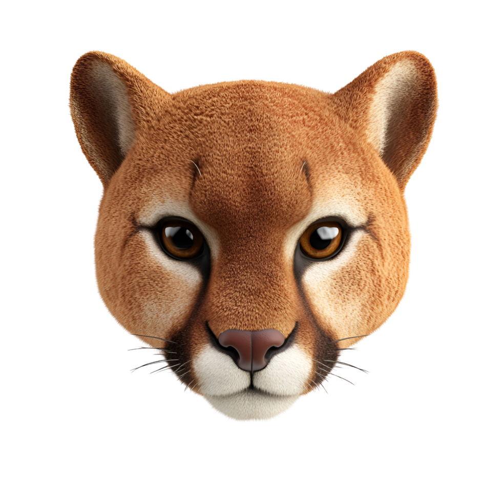 Majestic Puma Isolated on a Transparent Background in a Powerful Pose png