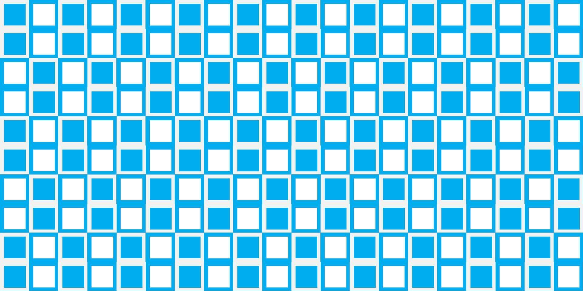 Blue and White Geometric Pattern Featuring Symmetrical Rectangles vector