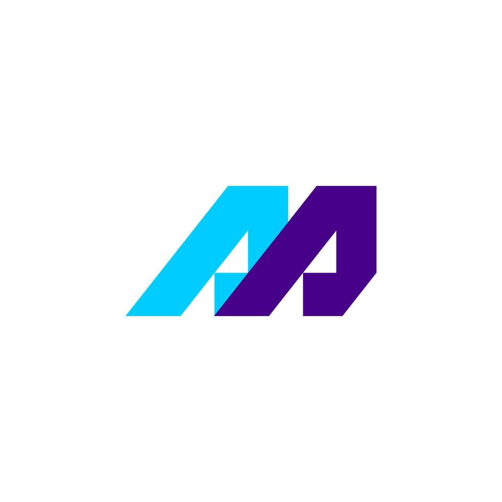 M AA letter a design logo vector