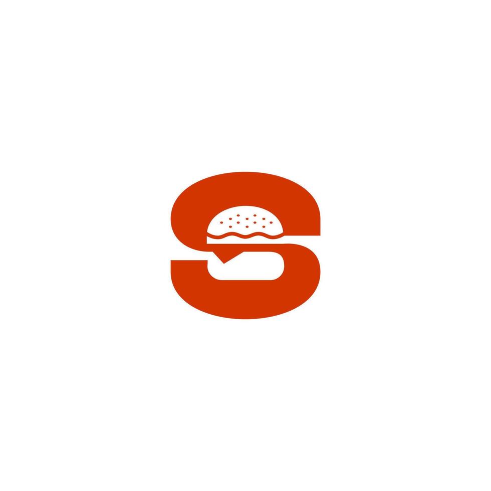 simple burger logo design template, flat modern minimal design illustration. vector