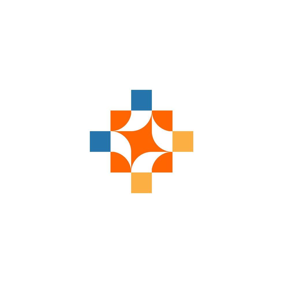 holland center iconic color combination design, event modern template concept design. illustrations vector