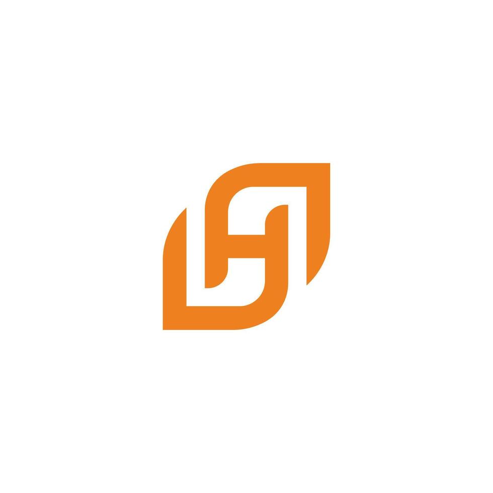H letter simple logo. Dynamic icon line style vector