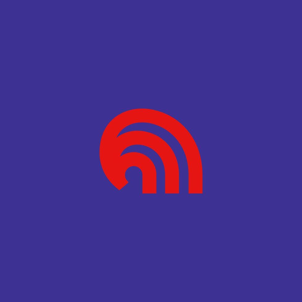 M abstract logo letter mark simple memorable brand symbol template vector