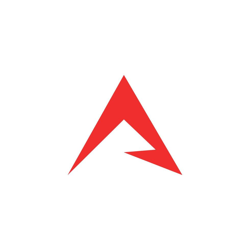 A letter logo, R meaning symbol, meaning of mountain with letter, design for your outdoor brand vector