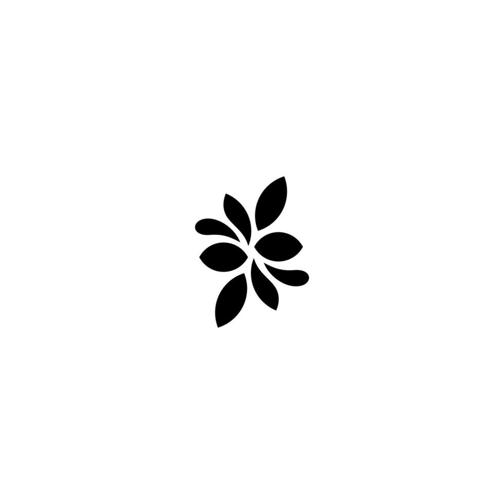 Abstract modern leaf logo and growth organic dynamic vector