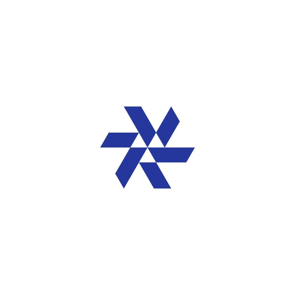 vortex simple triangle logo, community and relationship symbol vector