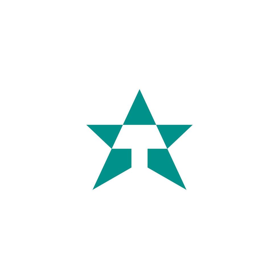 star T, TA modern Monogram Logo. Suitable for Business sport, technology, fashion, digital And future creative Business vector