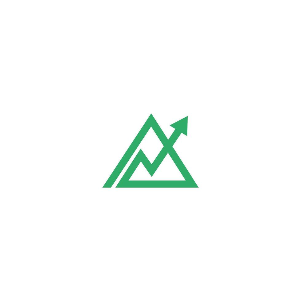 A arrow grow up Logo Identity Sign Symbol Template vector