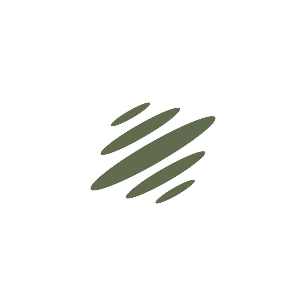 abstract stacked oval simple design logo vector