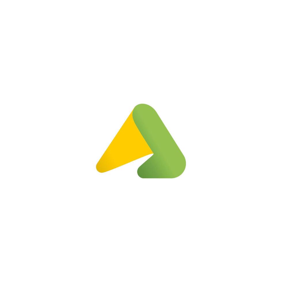 abstract letter A logo Aspirational Corporate icon branding vector