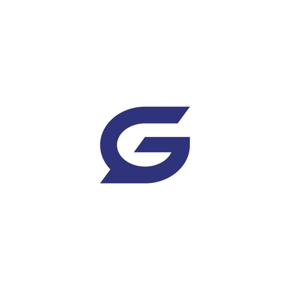 Letter G simple Logo. Template Illustration icon vector