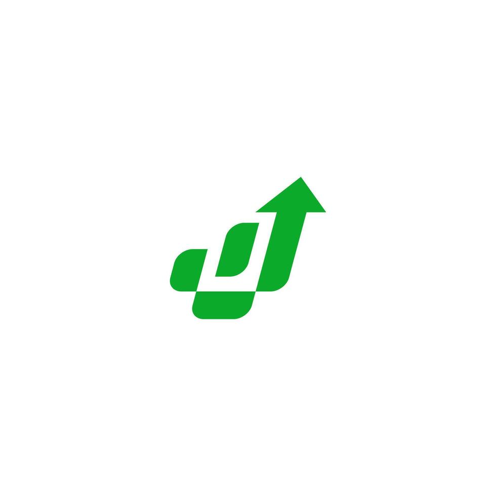 Modern growth logo design Abstract arrow shapes logo design in letter. vector